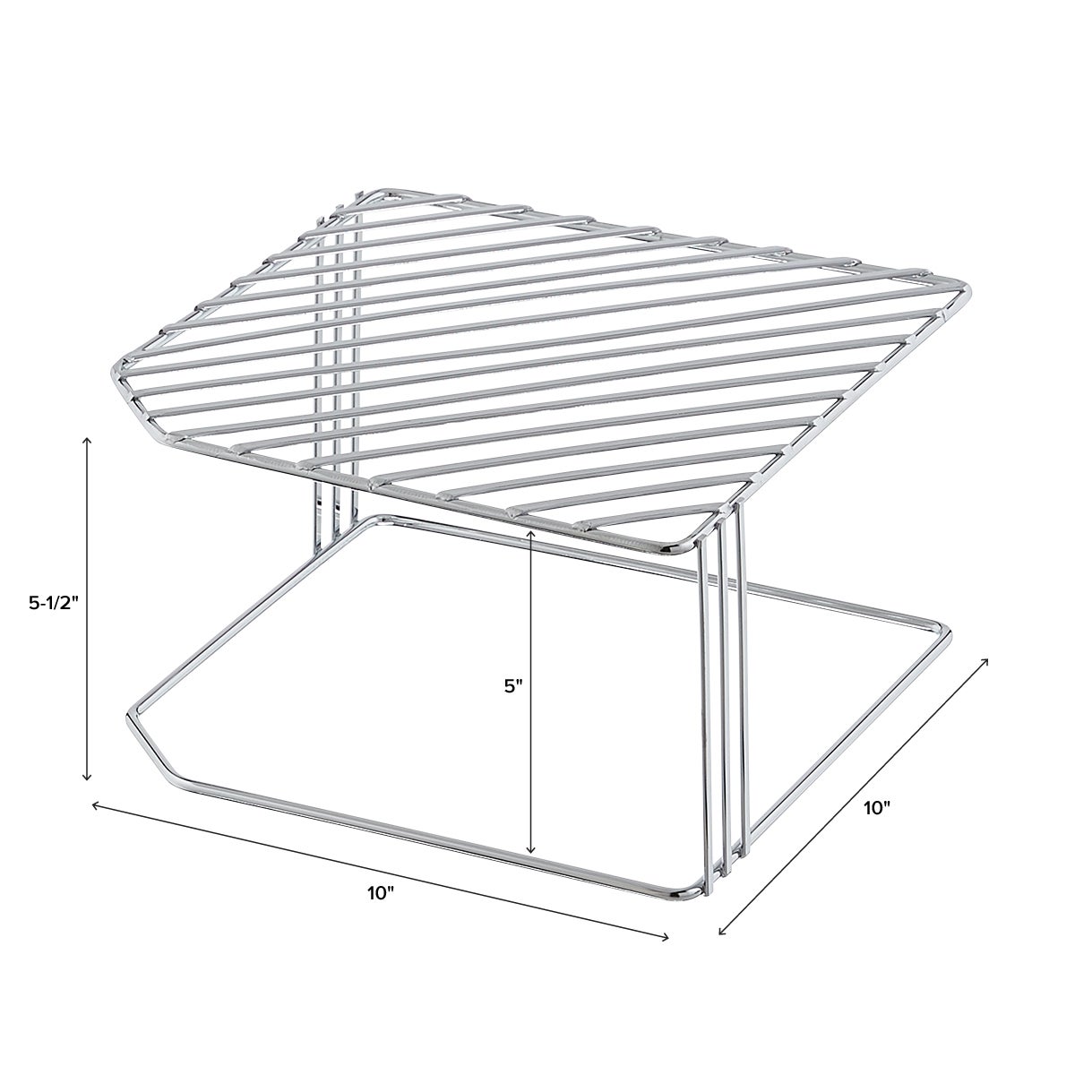 Single Chrome Corner Shelf The Container Store