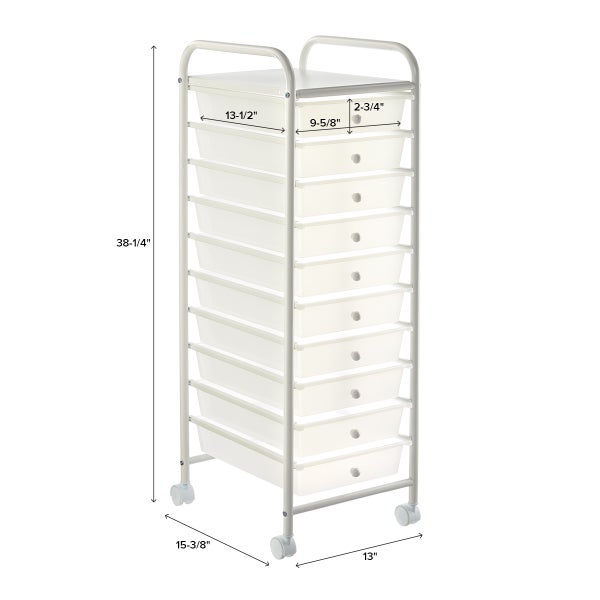 10Drawer Rolling Cart The Container Store