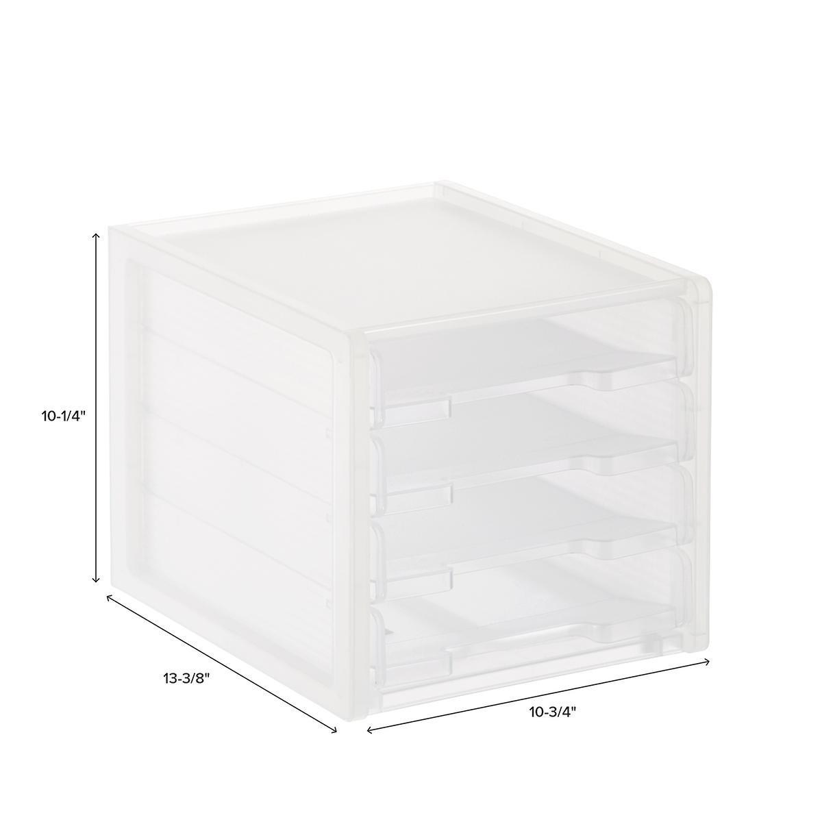 Shimo 4-Tray Gliding Paper Sorter | The Container Store