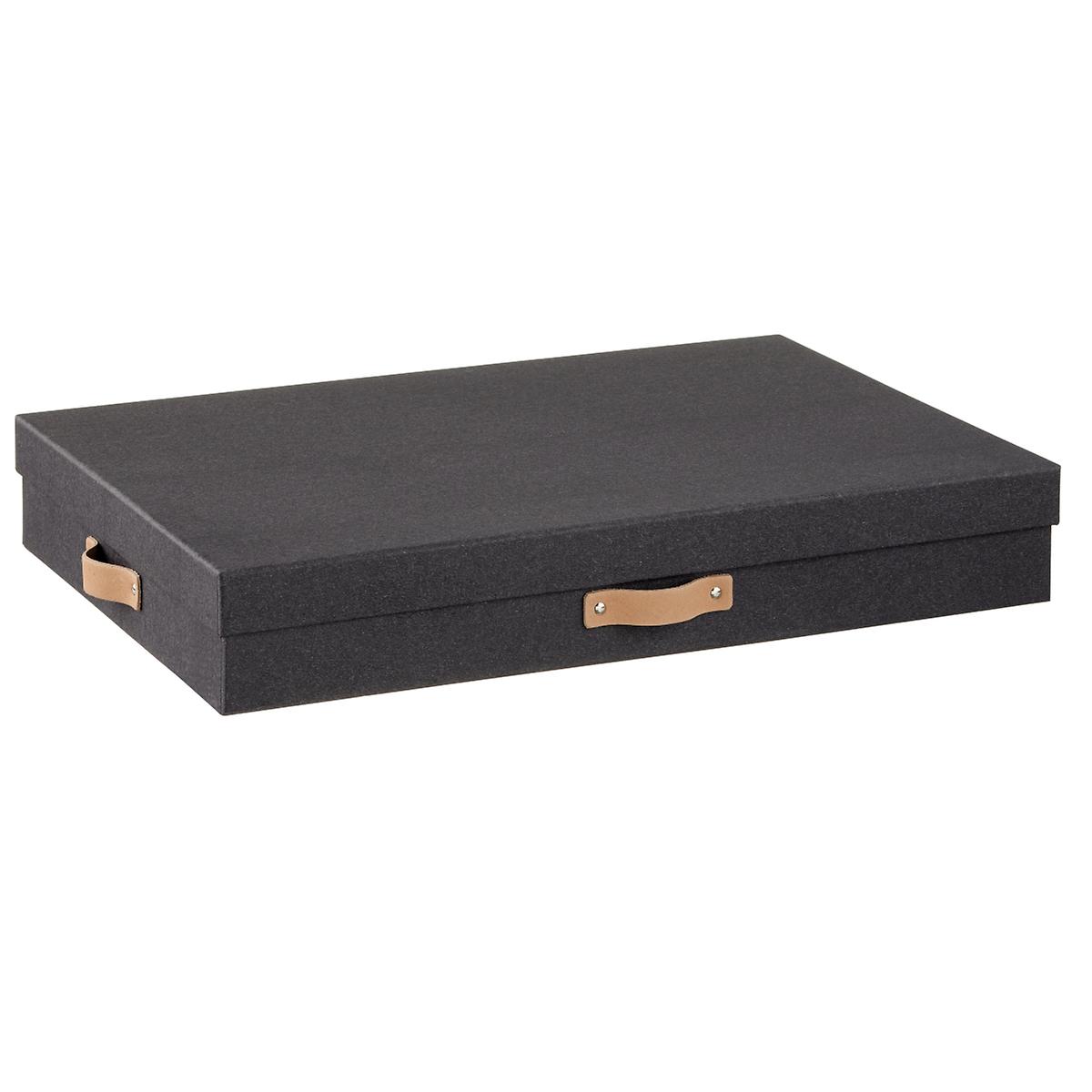 Bigso Woodgrain Black Art Box | The Container Store