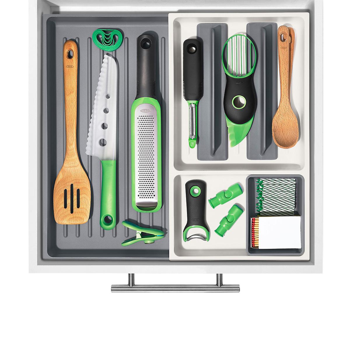 OXO Large Expandable Tool Drawer Organizer The Container Store