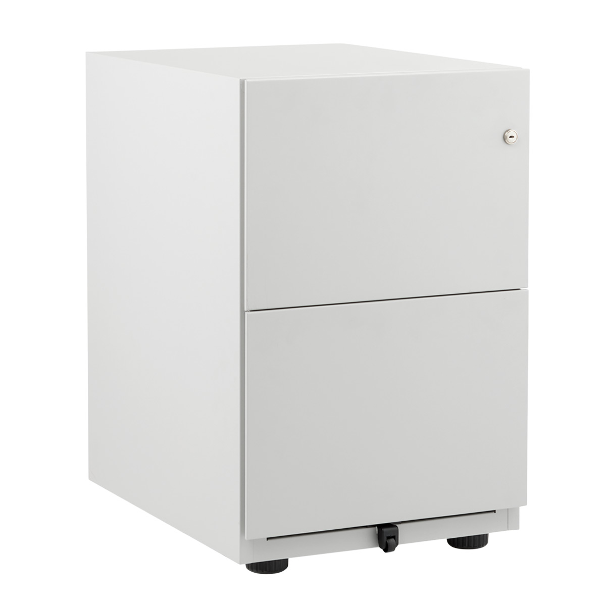 The Container Store 2-Drawer Premium Locking Filing  Cabinet Light Grey
