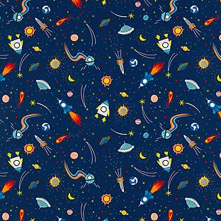 Space Party Wrapping Paper
