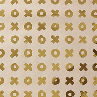 XOXO Gold & White Wrapping Paper