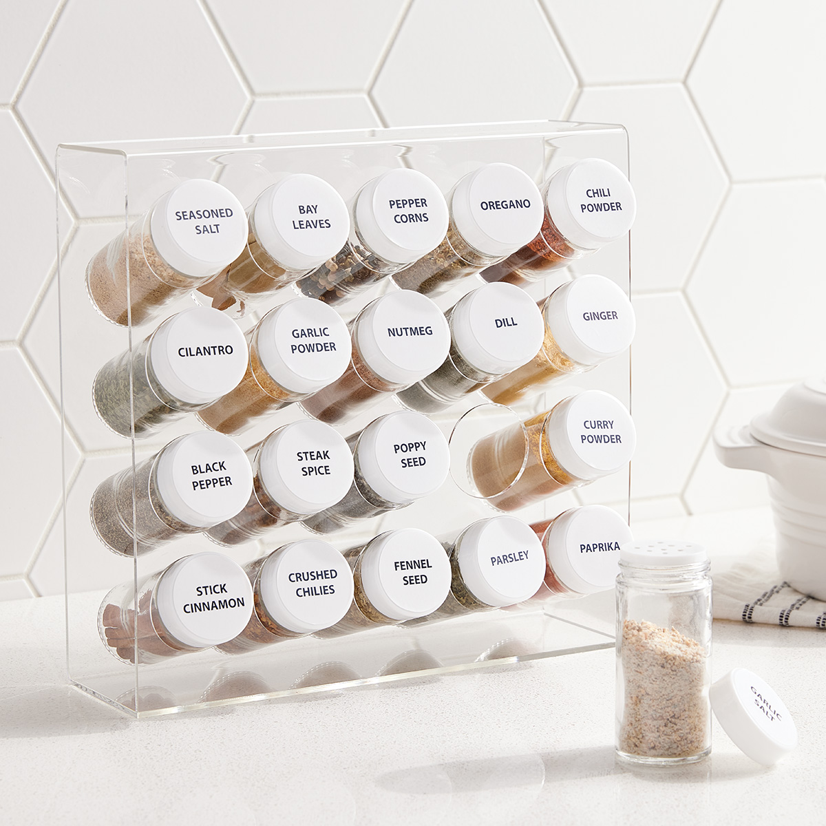 Pull down spice rack container online store