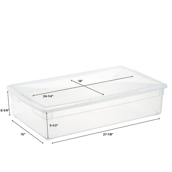 Our Clear Storage Boxes The Container Store