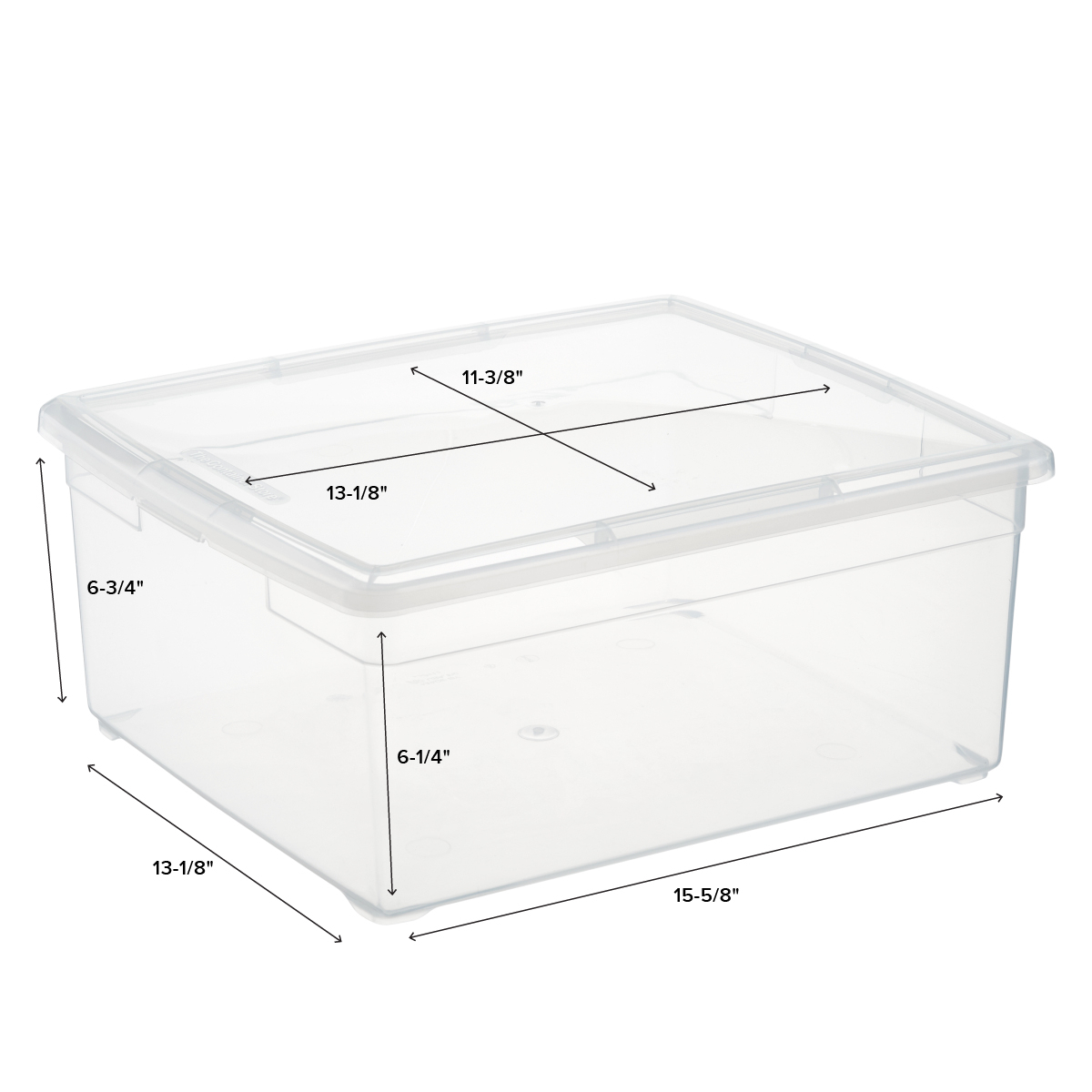 30L Litre TML Home Office Clear Plastic Stackable Storage Containers & Lids 