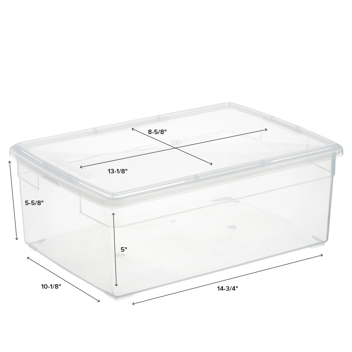 ALL SIZES STRONG OFFICE PACK OF 5 HOME QUALITY PLASTIC STORAGE BOXES 