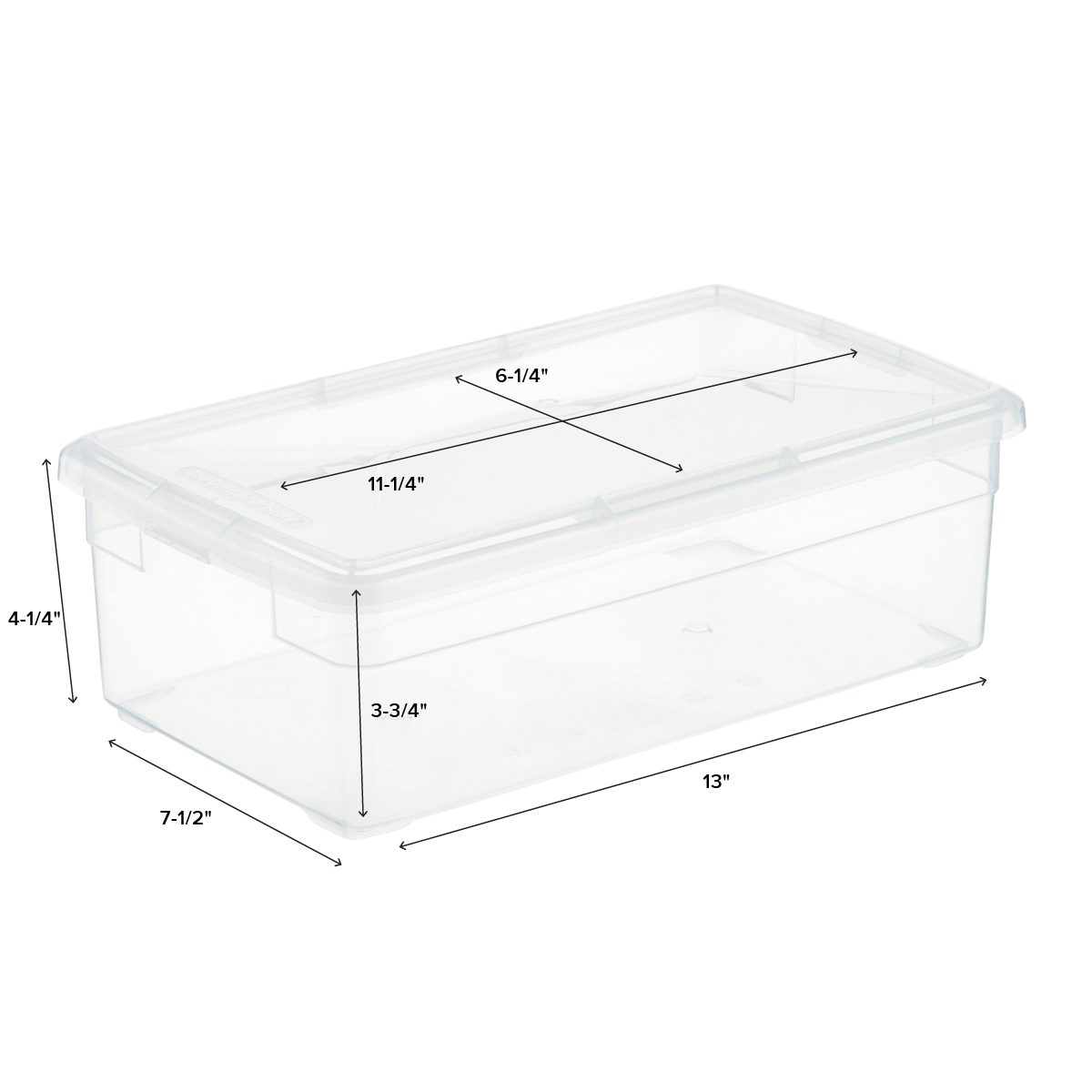 Storage Box Transparent Box Plastic Box Klappbox Plastic 1-30l 