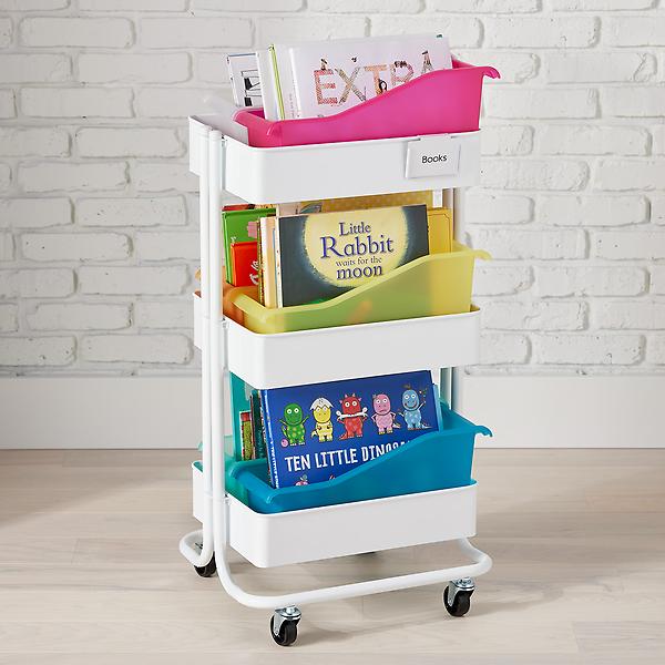 Book Themed Rolling Cart