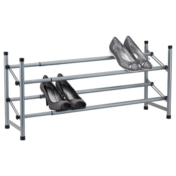 Platinum 2-Tier Adjustable Shoe Rack