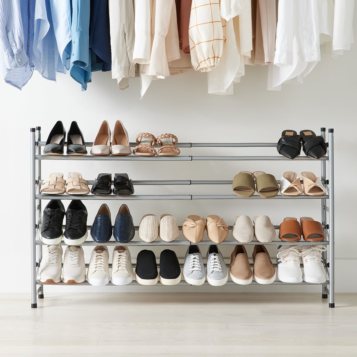 Platinum 2-Tier Adjustable Shoe Rack