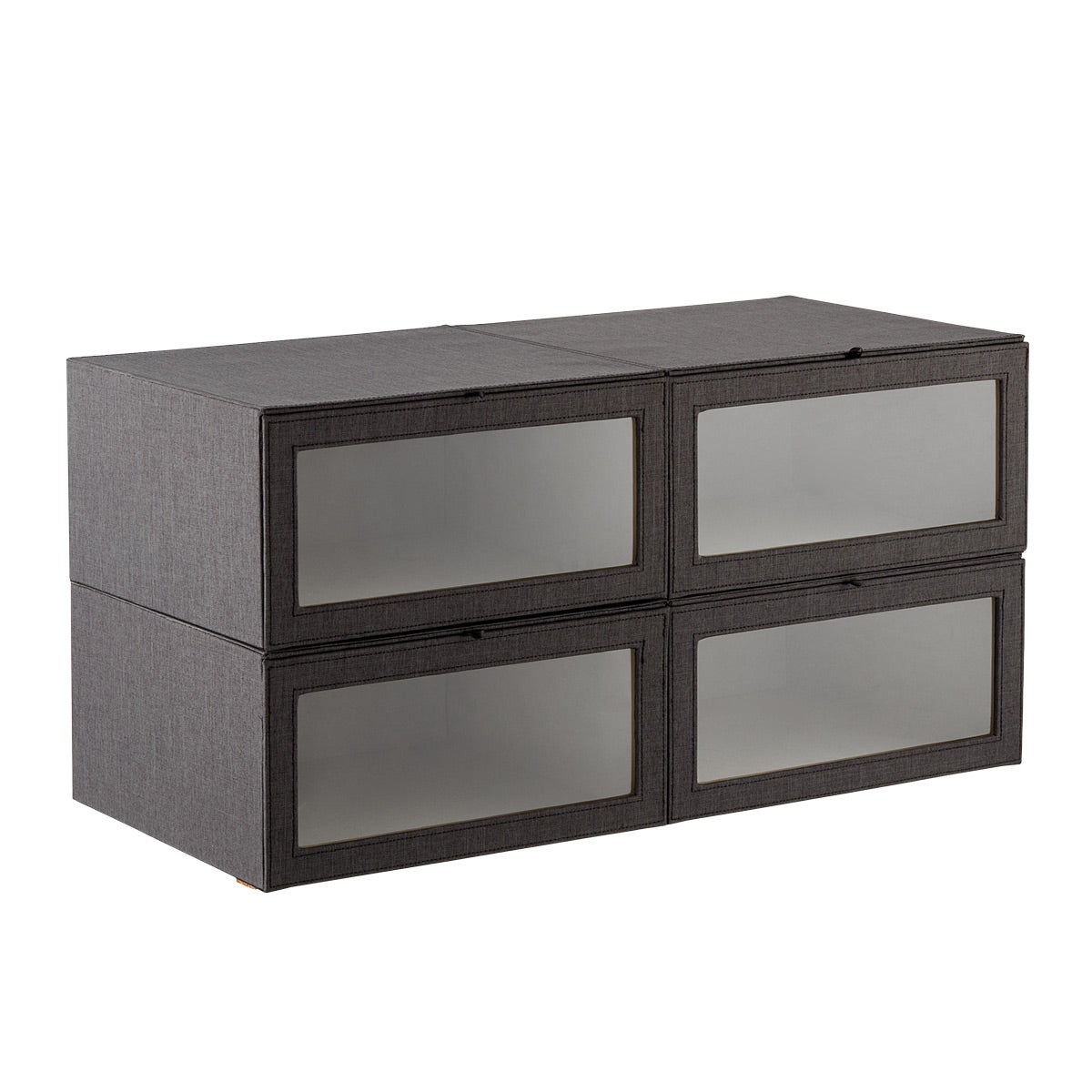 Case of 4 Cambridge Drop-Front Sweater Box Black