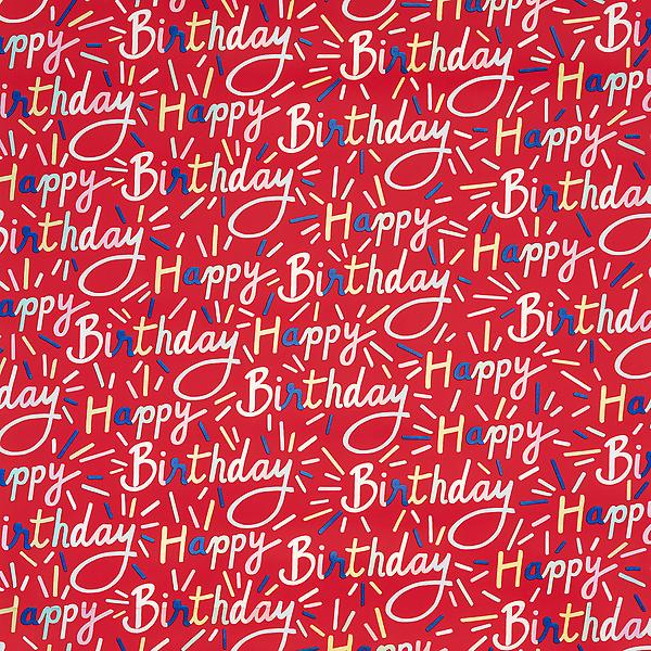 Multicolor Happy Birthday Wrapping Paper