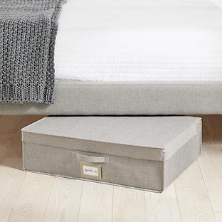 Oxford Grey Under Bed Storage Box with Vacuum Bag