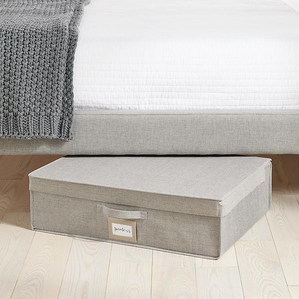 Oxford Grey Under Bed Storage Box with Vacuum Bag