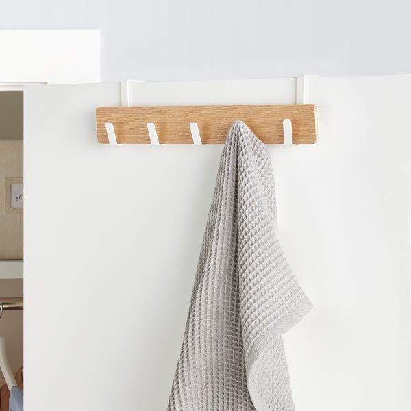 Yamazaki Ply Over the Door 5Hook Rack The Container Store