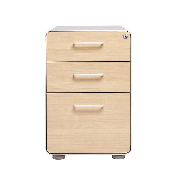 Poppin 3 Drawer Stow Locking File Cabinet The Container