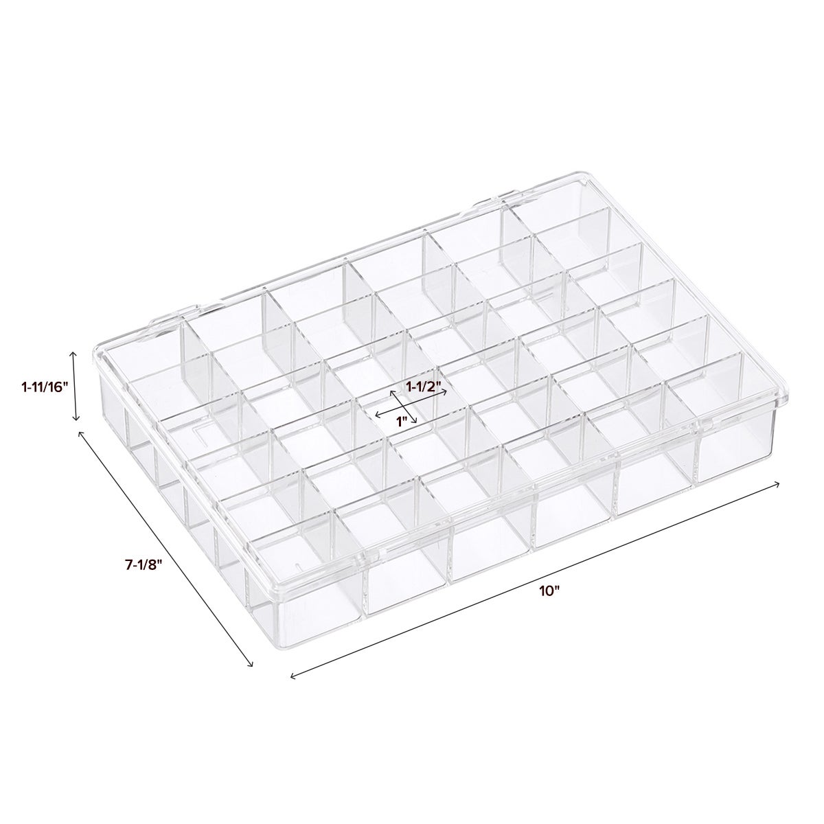 36-Compartment Clear Box