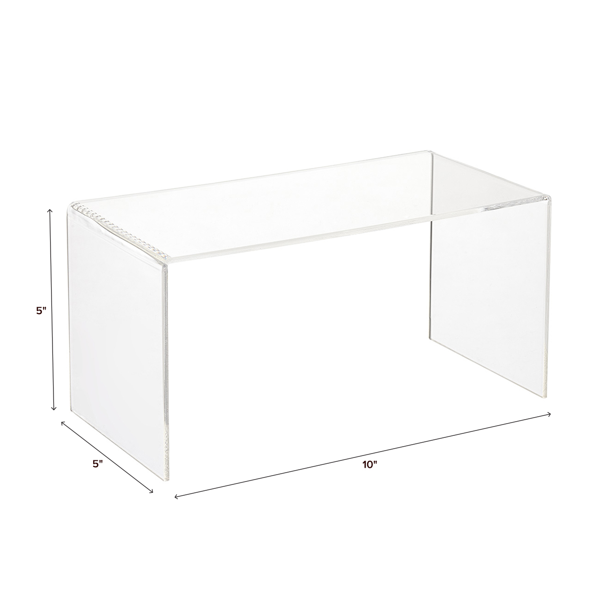 6x Clear Acrylic Riser Stand counter jewelry display 4"L x 1-3/16"H x 3-1/2"D 