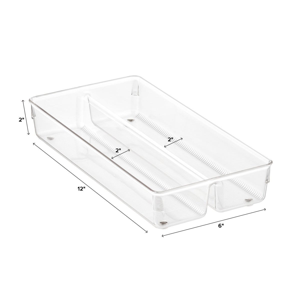 iDesign Linus 2-Section Drawer Organizers