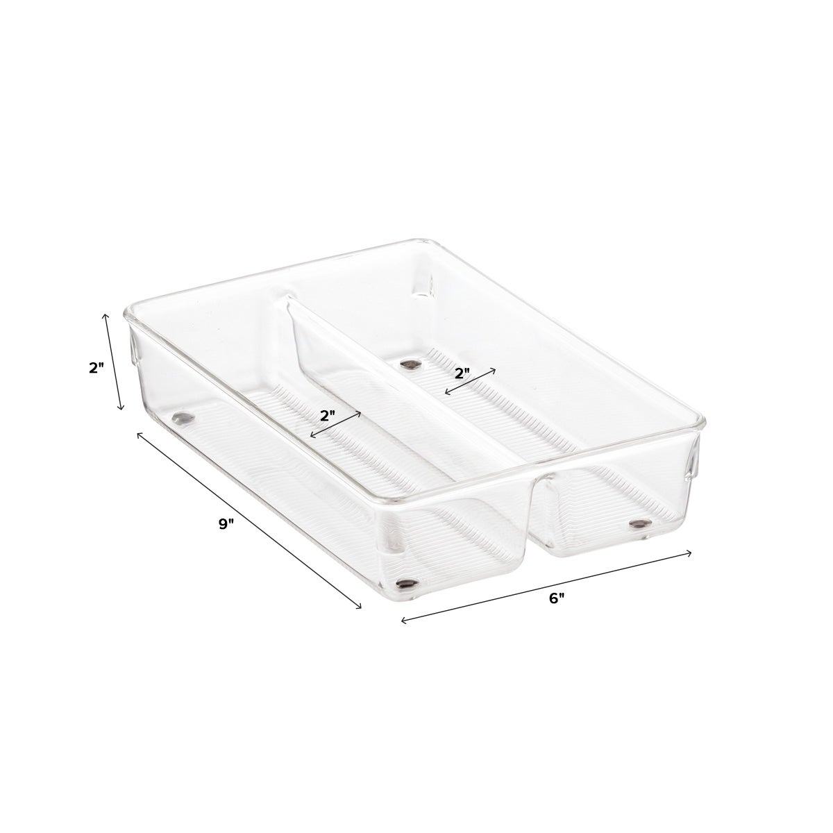 iDesign Linus 2-Section Drawer Organizers