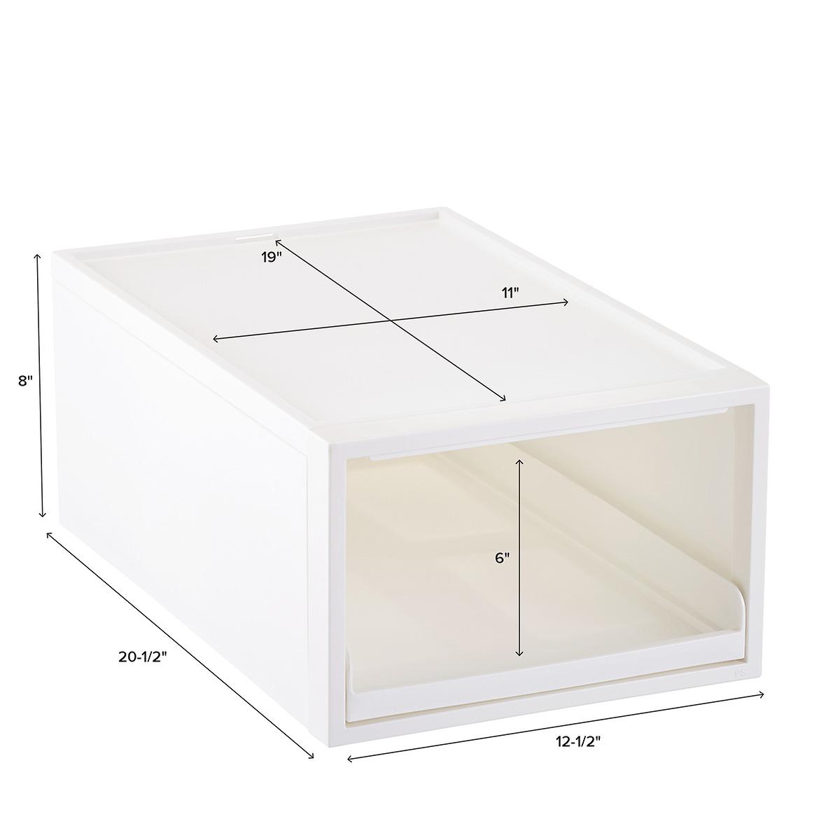 Like-It White Stacking Drawer Trays | The Container Store