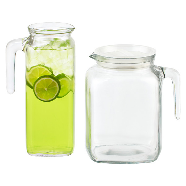 Juice Container For Fridge 34oz Water Carafe With Lid Carafe Pitchers For  Milk