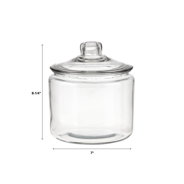 Anchor Hocking Glass Canisters with Glass Lids The Container Store