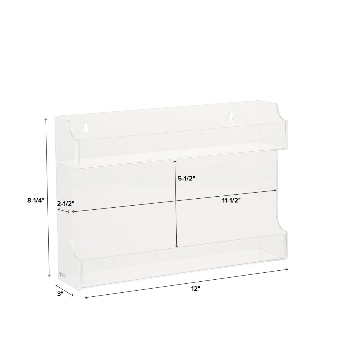 Double Acrylic Spice Rack The Container Store