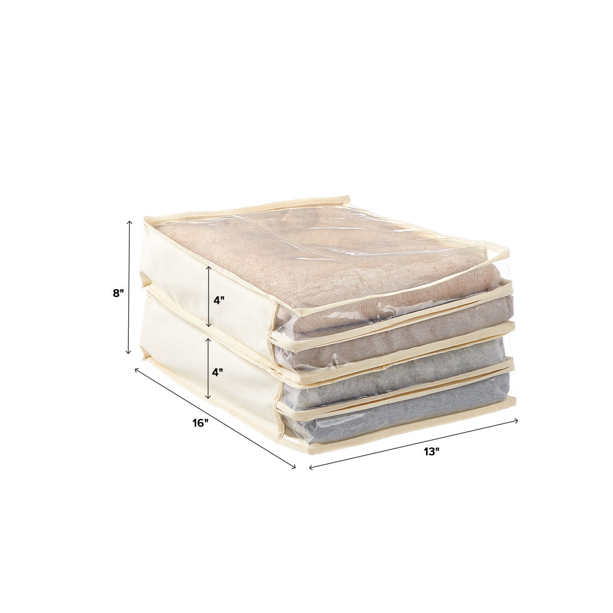 Natural Cotton/PEVA Storage Bags The Container Store