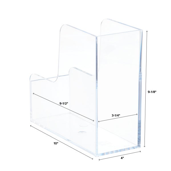 Palaset Clear Magazine Holder The Container Store