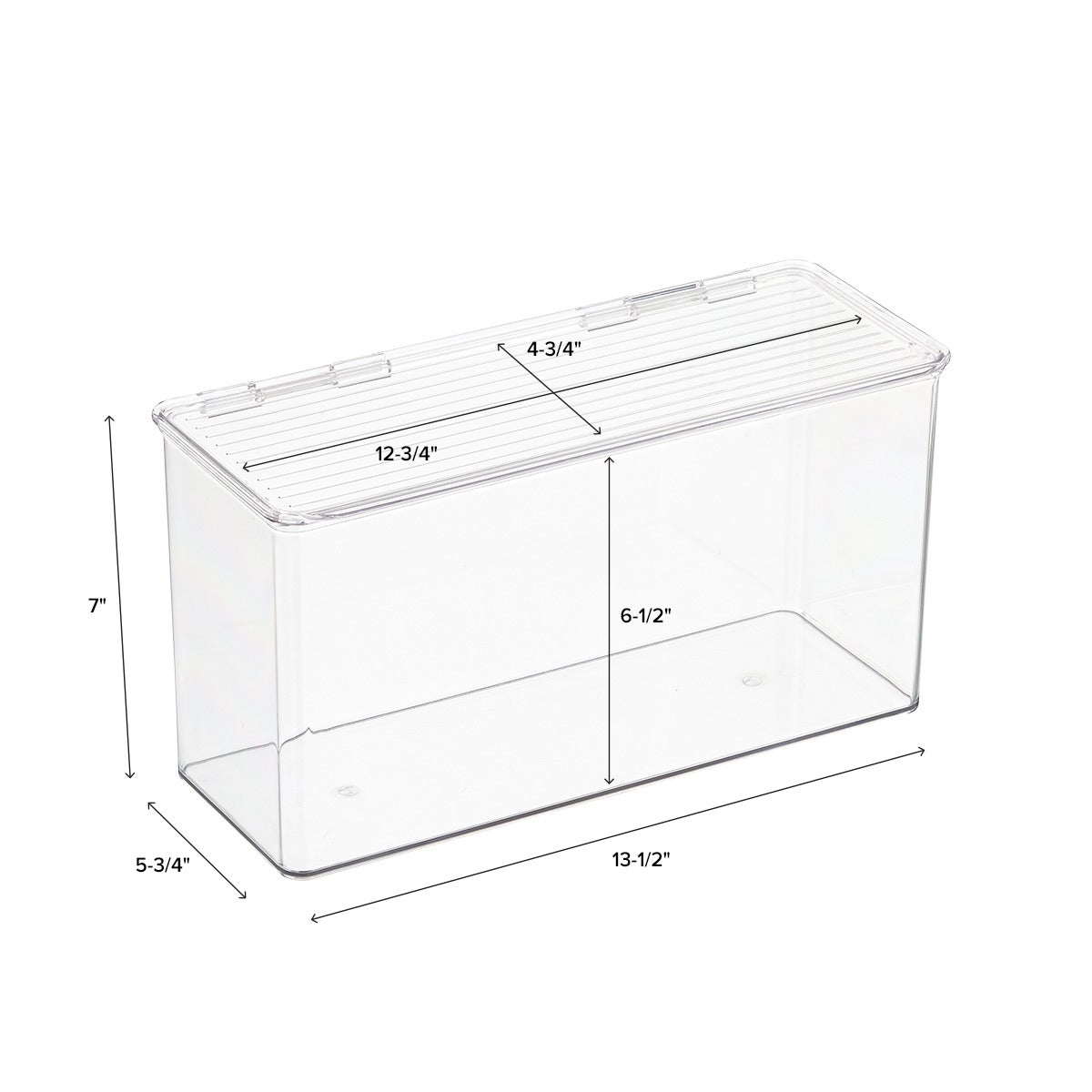 Hinged-Lid Stackable Boxes | The Container Store
