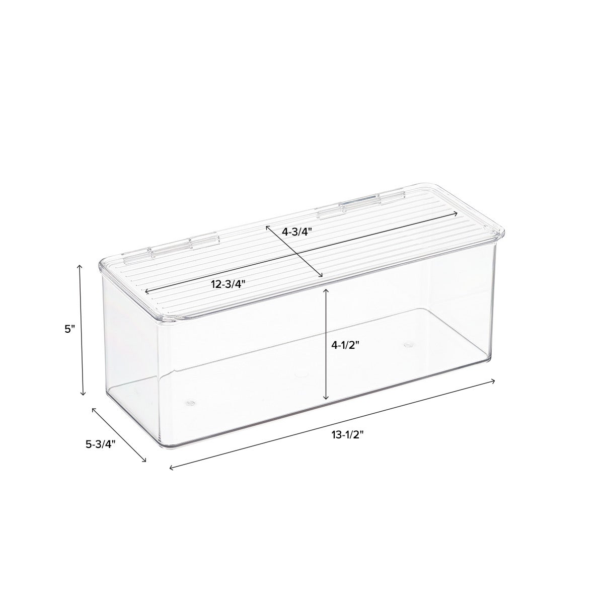 HingedLid Stackable Boxes The Container Store