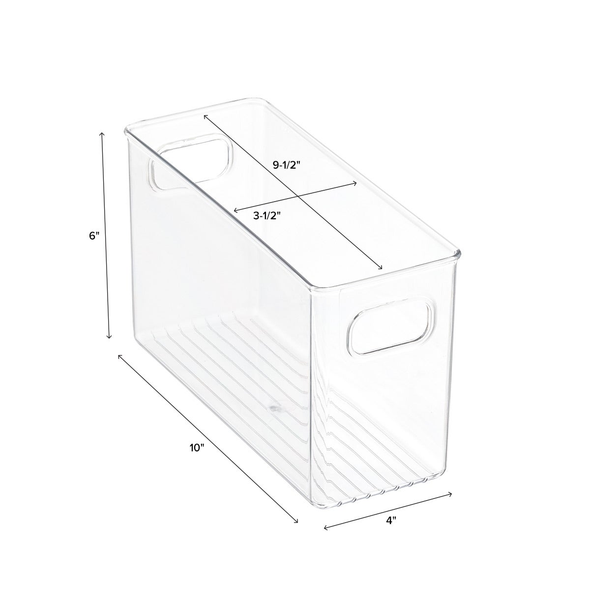 iDesign Linus Clear Storage Bins The Container Store
