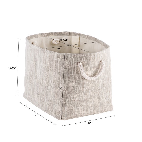 Storage Bin with Rope Handles The Container Store