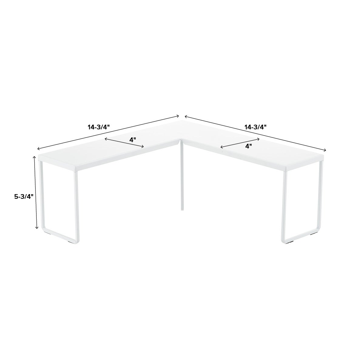 Franklin Corner Shelf Riser The Container Store