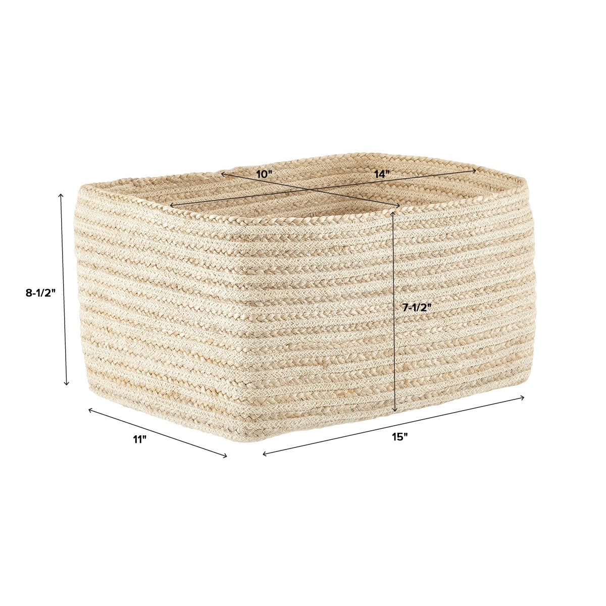 Seine Woven Jute Storage Bin The Container Store
