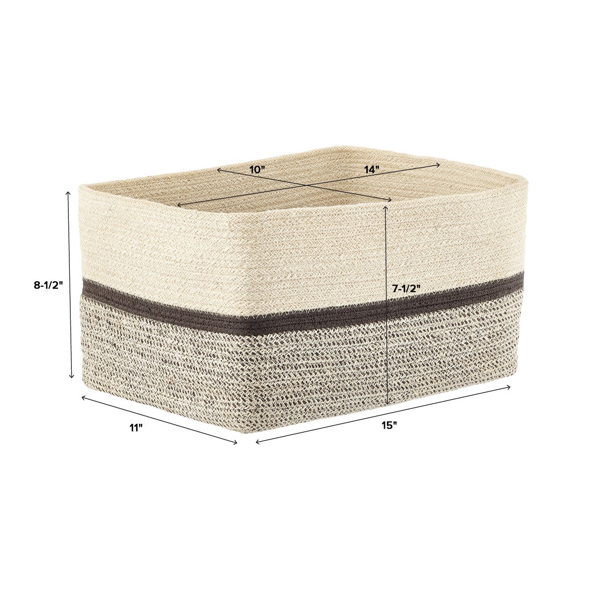 Seine Woven Jute Storage Bin The Container Store