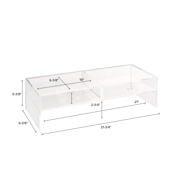 Deluxe Monitor Stand with Drawer The Container Store