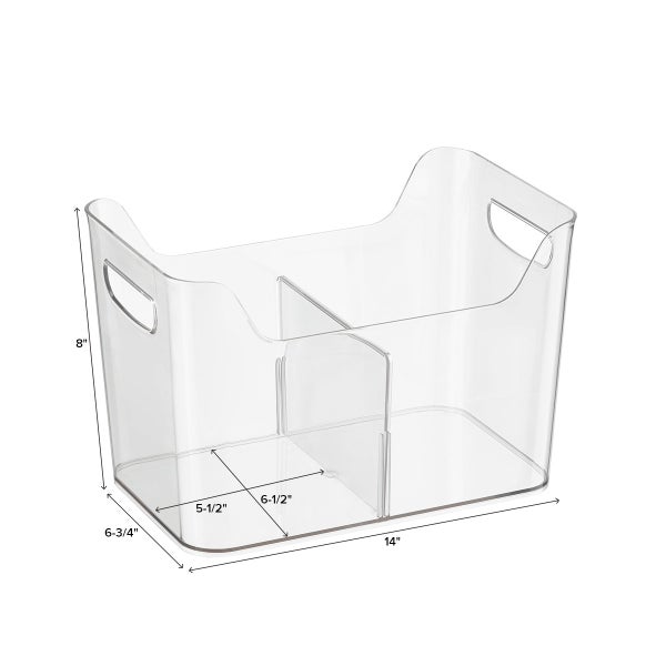 iDesign Linus Divided Freezer Bins The Container Store