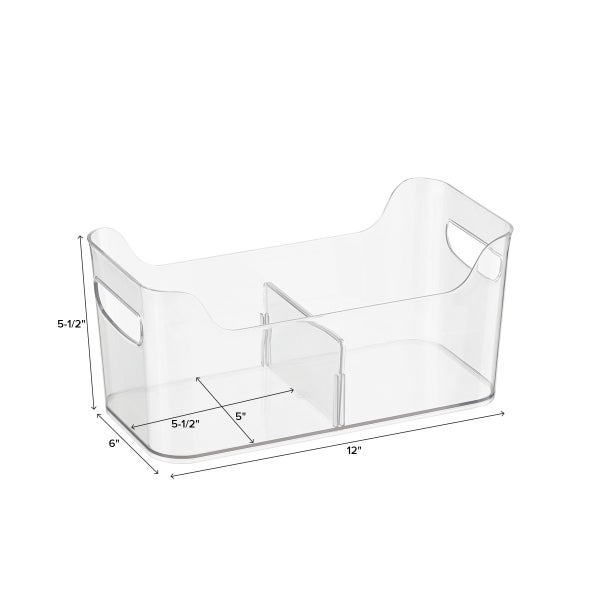 iDesign Linus Divided Freezer Bins The Container Store
