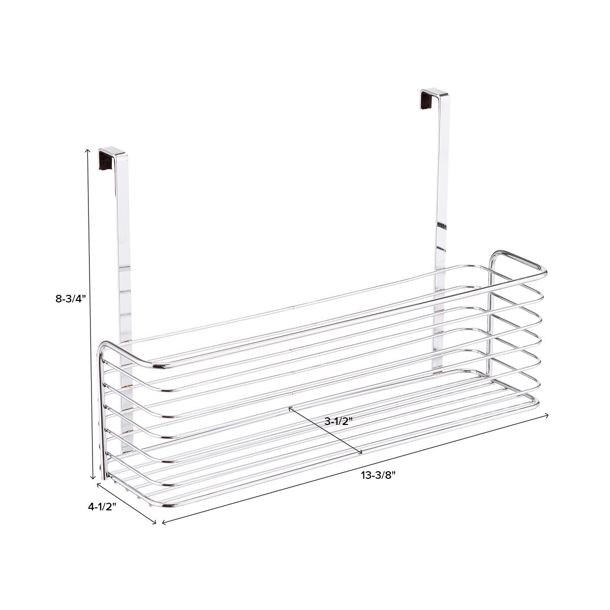 Chrome Over the Wide Basket The Container Store