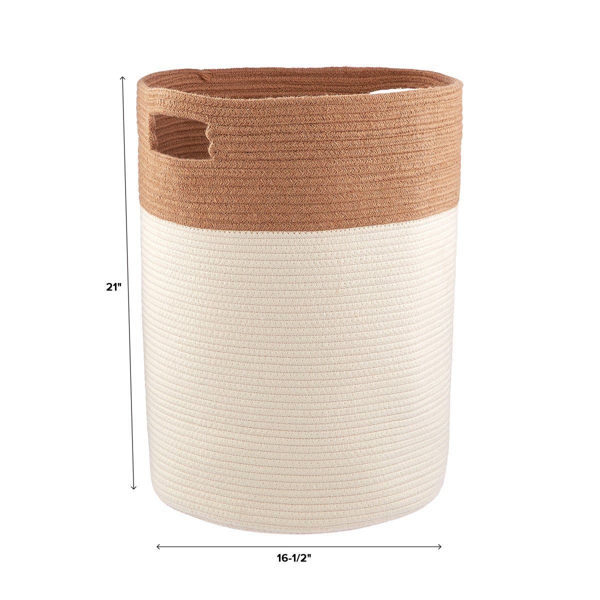 Jute & Cotton Rope Laundry Hamper The Container Store