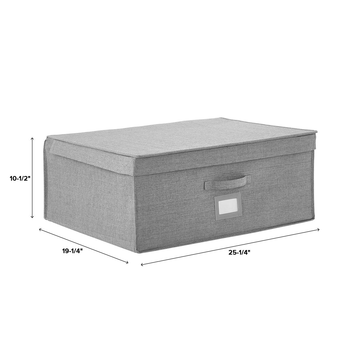 Oxford Grey Storage Boxes with Vacuum Bag The Container Store