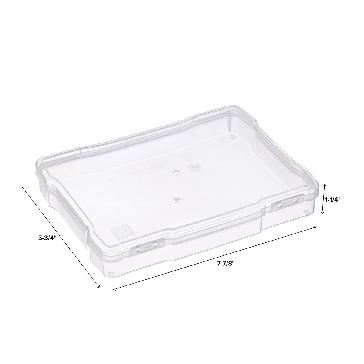 Iris Clear Photo and Craft Cases with Hinged Lids | The Container Store