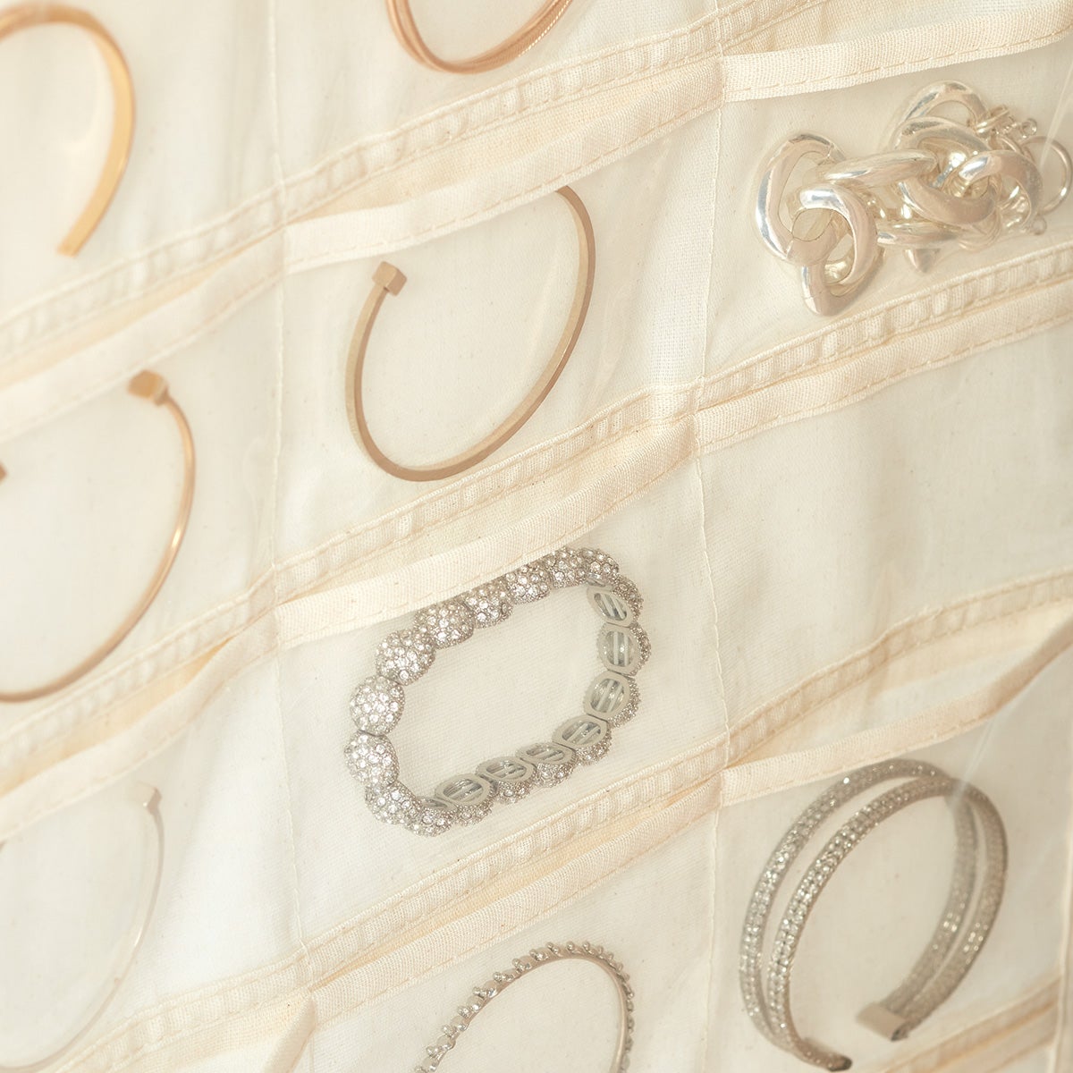 80Pocket Hanging Jewelry Organizer The Container Store