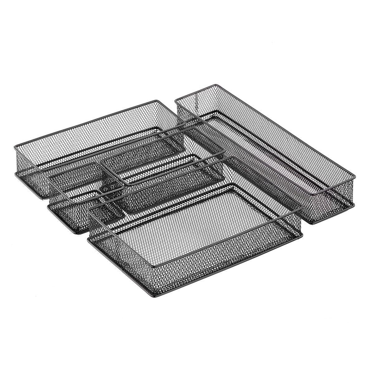 Graphite Mesh Drawer Organizer Set The Container Store