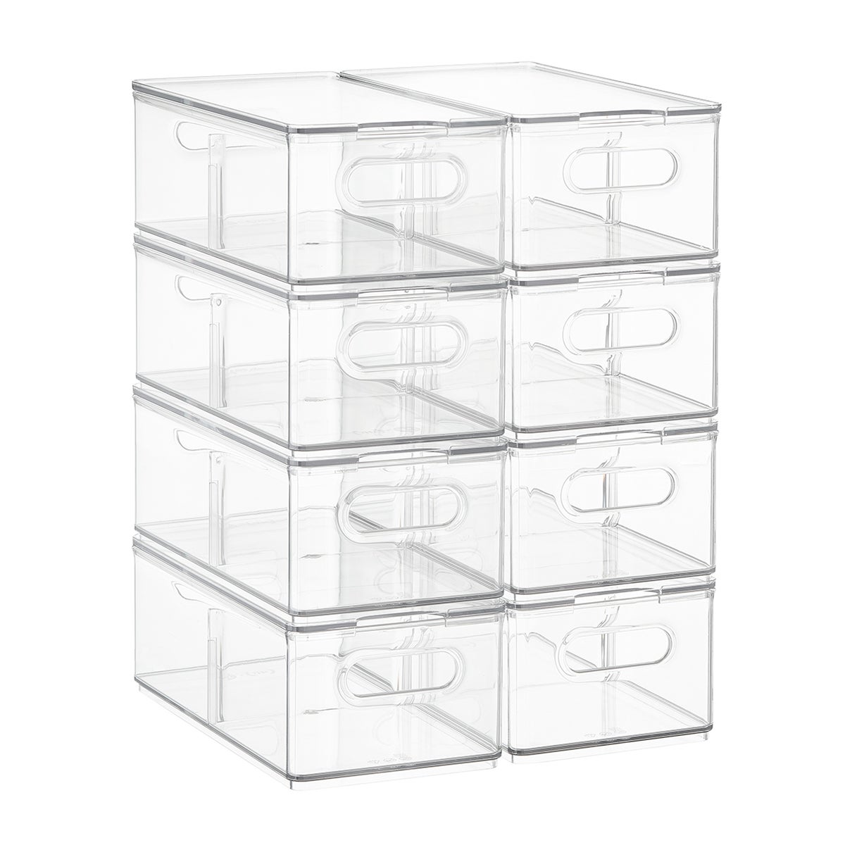 The Home Edit Large Divided Fridge Bin The Container Store