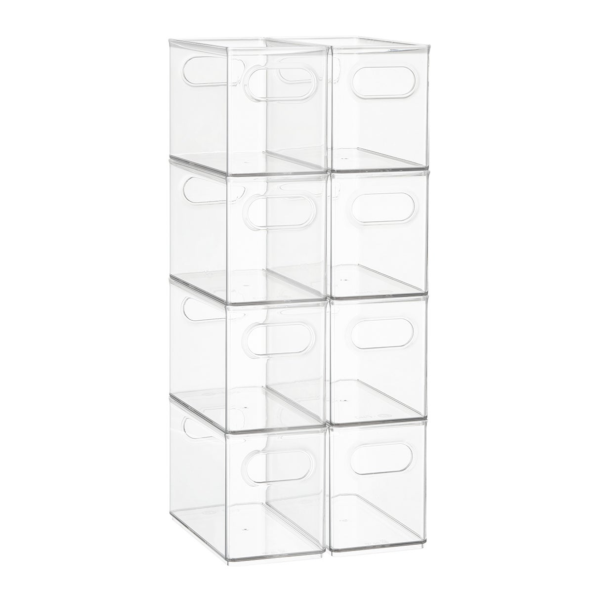 Case of 8 T.H.E. Narrow Pantry Bin Clear